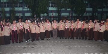 Penyerahan TPOD Dilakukan Kwarran Cibinong Saat Ulang Janji Jelang Hari Pramuka Ke-61