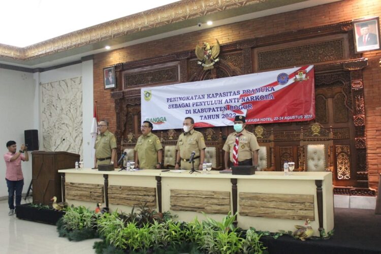 120 Pramuka Kabupaten Bogor Ikuti Pelatihan Penyuluh Anti Narkoba