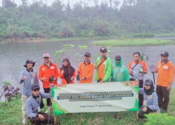 Bulan Bakti Pramuka, Pramuka Peduli Banyumas Tanam Ratusan Pohon