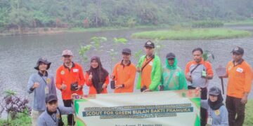 Bulan Bakti Pramuka, Pramuka Peduli Banyumas Tanam Ratusan Pohon