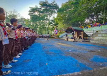 1200 Pramuka Penggalang Ikuti Jambore Ranting Nanggung Tahun 2022