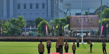 Kwarda DIY Selenggarakan Apel Besar Hari Pramuka ke-61 di Lapangan Denggung Sleman