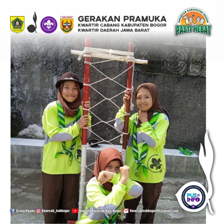 MIS Nurul Anwar Giat Berlatih Jelang Kemah Penggalang Kwarran Bojonggede