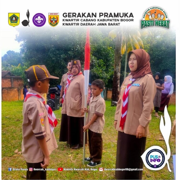 Perkemahan Bermain sambil belajar Jadi Tema Persari SDN Pasir Angin 03 Kwarran Megamendung