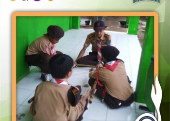 Jelang Giat Kwarran Pramuka SDN Kedung Waringin Tingkatkan Latihan