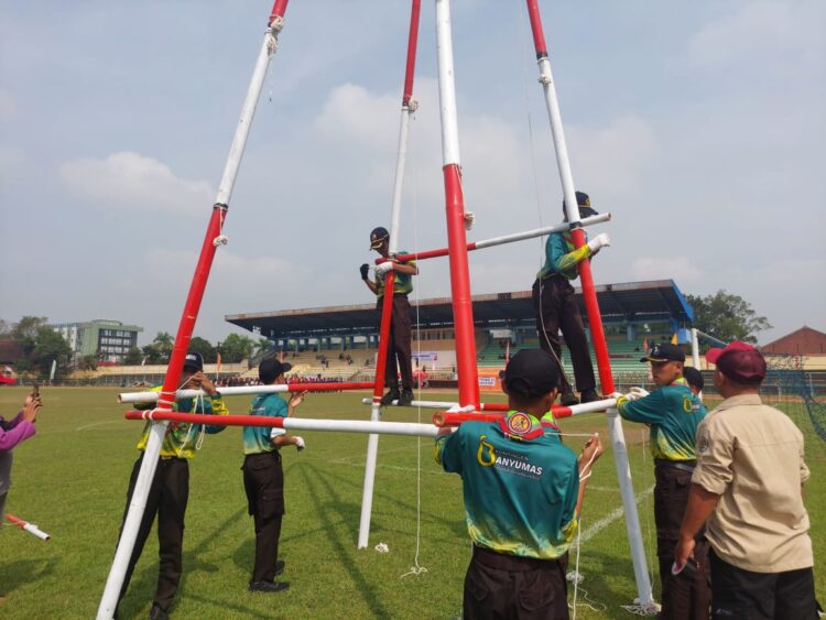 17 Kwarcab di Jawa Tengah Kontingen Jamnas XI 2022 Latihan Bersama di GOR Satria Purwokerto