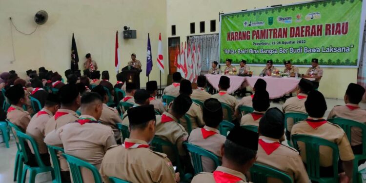 Tingkatkan Mutu Pembina Pramuka, Kwarda Riau Gelar Karang Pamitran