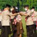 7 Penerima Tanda Penghargaan Mengikuti Penyematan Lencana pada Upacara Peringatan Hari Pramuka ke-61