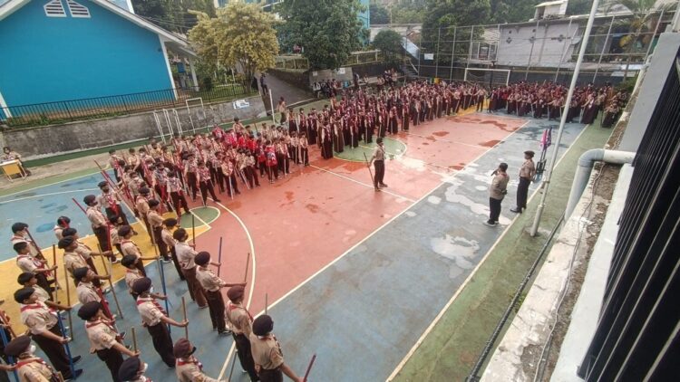 Pandemi Covid-19 Surut, Kwarran Ciawi Kembali Galakkan Latgab Penggalang