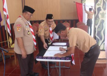 Ketua Kwarcab Banyumas Lantik Pengurus Perpustakaan Kalpavriksha Pustaka