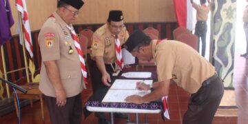 Ketua Kwarcab Banyumas Lantik Pengurus Perpustakaan Kalpavriksha Pustaka