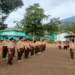 FOTO : Penggalang SMP Manba’ul Ulum Cijeruk Bogor berlatih Upacara Pembukaan Latihan