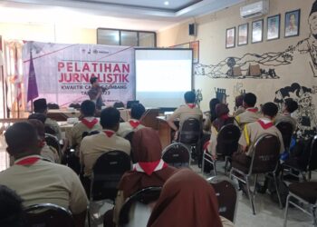 Kwarcab Rembang Gelar Pelatihan Jurnalistik Bertajuk Setiap Pramuka Adalah Pewarta