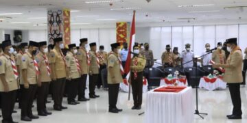 Ketua Kwarnas Lantik Gubernur Kaltara Jadi Ketua Mabida Gerakan Pramuka Kaltara