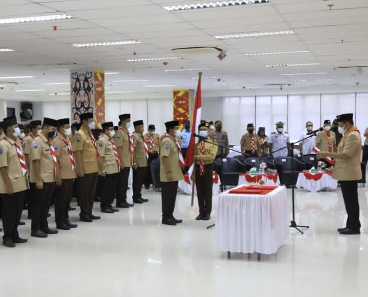Ketua Kwarnas Lantik Gubernur Kaltara Jadi Ketua Mabida Gerakan Pramuka Kaltara