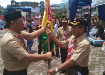 Sambut Peserta Kirab Tangkal Napza, Kak Nurdin Lubis : Pramuka Sumut Siap Perangi Narkoba