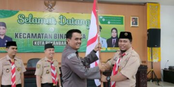 Lepas Kontingen Jambore dan Pesta Siaga Cabang Kota Pekanbaru, Ini Pesan Ka Mabiran Binawidya