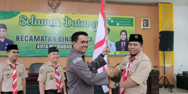 Lepas Kontingen Jambore dan Pesta Siaga Cabang Kota Pekanbaru, Ini Pesan Ka Mabiran Binawidya