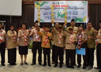 Pesta Siaga Selesai Digelar, Ketua Kwarda Riau Serahkan Piala kepada Para Pemenang Lomba