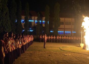 Pramuka SMA Negeri 2 Ngawi Gelar Penerimaan Tamu Ambalan, Diikuti oleh Ratusan Peserta