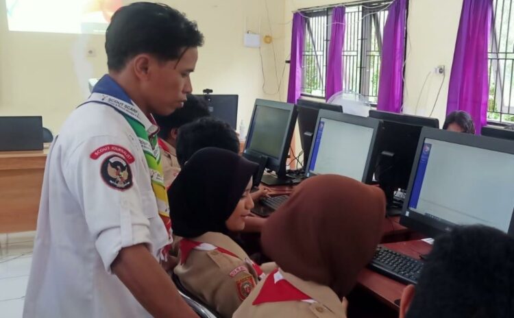 Saka Kominfo Palangka Raya Sampaikan Materi Pentingnya Etika Komunikasi dalam JOTA-JOTI