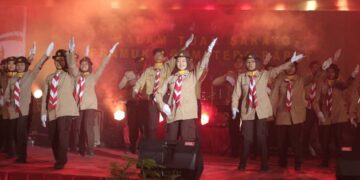 Kemeriahan Malam Tuah Sakato Sambut Peserta GPD Pramuka Sumbar 2022 di Kota Solok