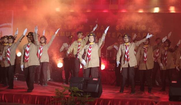 Kemeriahan Malam Tuah Sakato Sambut Peserta GPD Pramuka Sumbar 2022 di Kota Solok