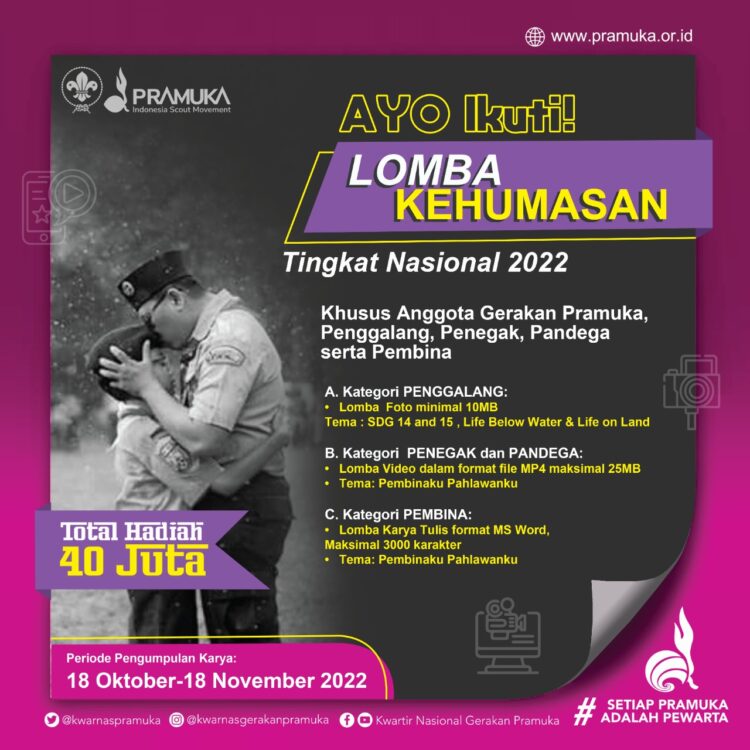 Yuk Ikutan Lomba Kehumasan, Hadiah Totalnya Puluhan Juta Rupiah