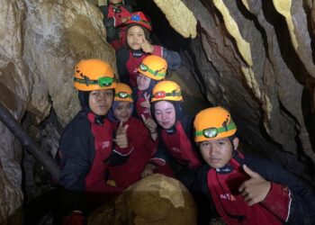 Pramuka Peduli Kwarran Citeureup Adakan Susur Goa