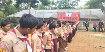 Regenerasi, Pramuka SMK Al-Murqoniah Kwarran Citeureup Adakan Penerimaan Anggota Baru