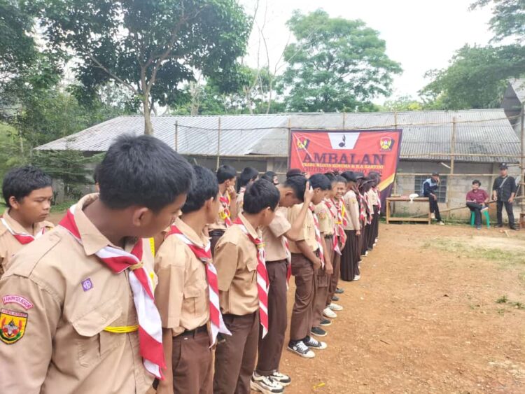 Regenerasi, Pramuka SMK Al-Murqoniah Kwarran Citeureup Adakan Penerimaan Anggota Baru