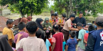 DKC Bireuen Gandeng Dewan Ambalan Bantu Korban Banjir di Aceh Utara