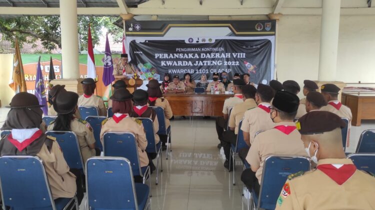 Ketua Kwarcab Lepas Kontingen Cilacap Ikuti Peransaka Daerah Jawa Tengah