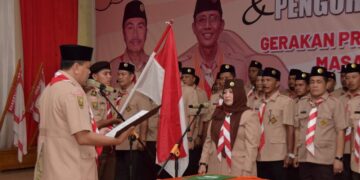 Lantik Pengurus Kwarcab dan LPK, Ka Mabicab Kuantan Singingi Ajak Tingkatkan Kualitas dan Kuantitas Pembinaan Gerakan Pramuka