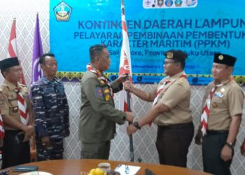 8 Anggota Saka Bahari Lampung Ikuti PPKM Sail Tidore 2022