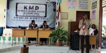 KMD Mandiri Kwarcab Aceh Utara Tahun 2022, Peserta Diharapkan Menjadi Pembina Pramuka Sejati