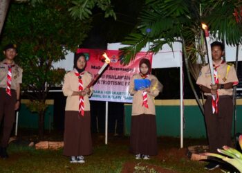 Saka Wira Kartika Kelapa Gading Gelar Malam Renungan di Hari Pahlawan