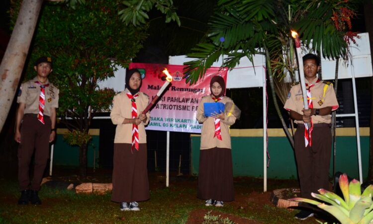 Saka Wira Kartika Kelapa Gading Gelar Malam Renungan di Hari Pahlawan