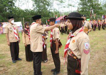 Bupati Cilacap Resmi Membuka Lomba Tingkat III Regu Pramuka Penggalang