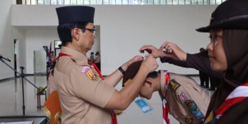 Kak Agus Ridho Membuka Kegiatan Dianpinsat Kwarcab Bogor