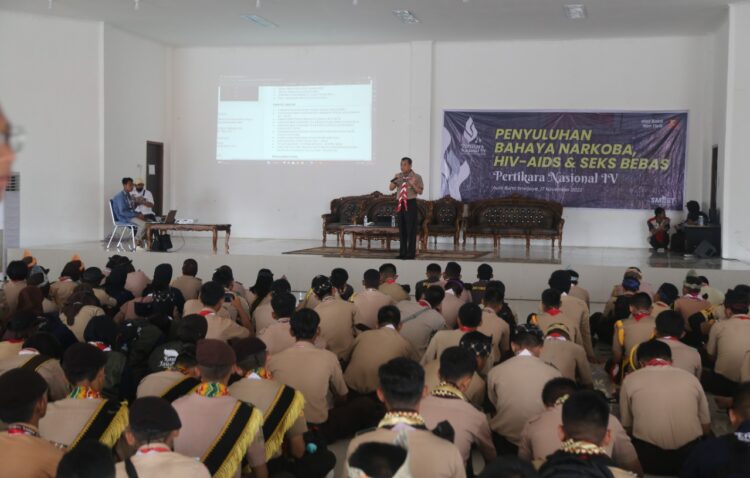 Pramuka Diberi Pemahaman Bahaya Narkoba, HIV/AIDS dan Seks Bebas di Pertikaranas