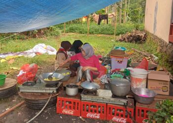 Berikan Pelayanan Pada Relawan Pramuka, Kwarcab Cianjur Dirikan Dapur Umum