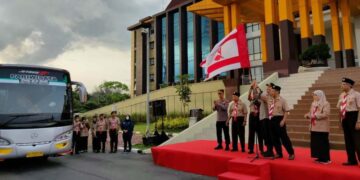 Kapolda Riau Lepas Kontingen Daerah Riau Peserta Pertikara Nasional ke-IV