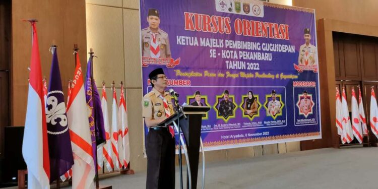 Buka Kursus Orientasi bagi Kepala Sekolah dan Rakercab Kota Pekanbaru, Ini Arahan Ketua Kwarda Riau