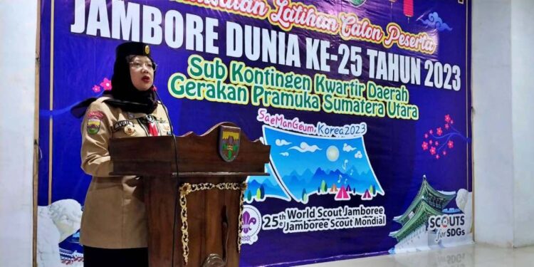 Kwarda Sumut Gelar Pemusatan Latihan Calon Peserta Jambore Dunia ke-25
