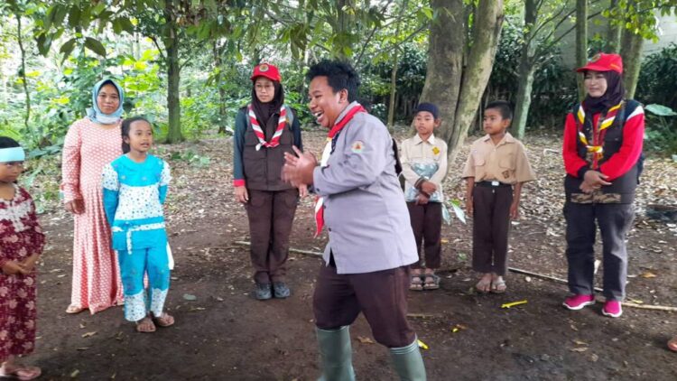 Pramuka Peduli Lakukan Pendampingan Psikososial Anak Terdampak Gempa Bumi Cianjur