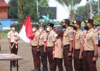 Kwarcab Kabupaten Bogor Adakan Pelantikan PAW Pengurus Pramuka Peduli