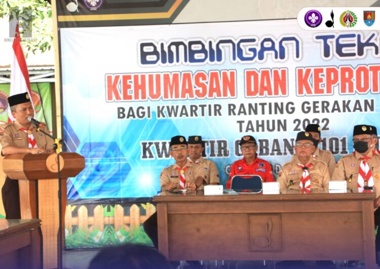 Ketua Kwarcab Cilacap Buka Acara Bintek Kehumasan dan Keprotokolan 2022