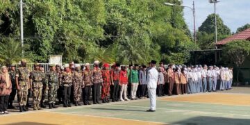 Pramuka Kwarran Citeureup Ikuti Upacara Hari Sumpah pemuda