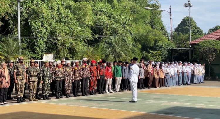 Pramuka Kwarran Citeureup Ikuti Upacara Hari Sumpah pemuda